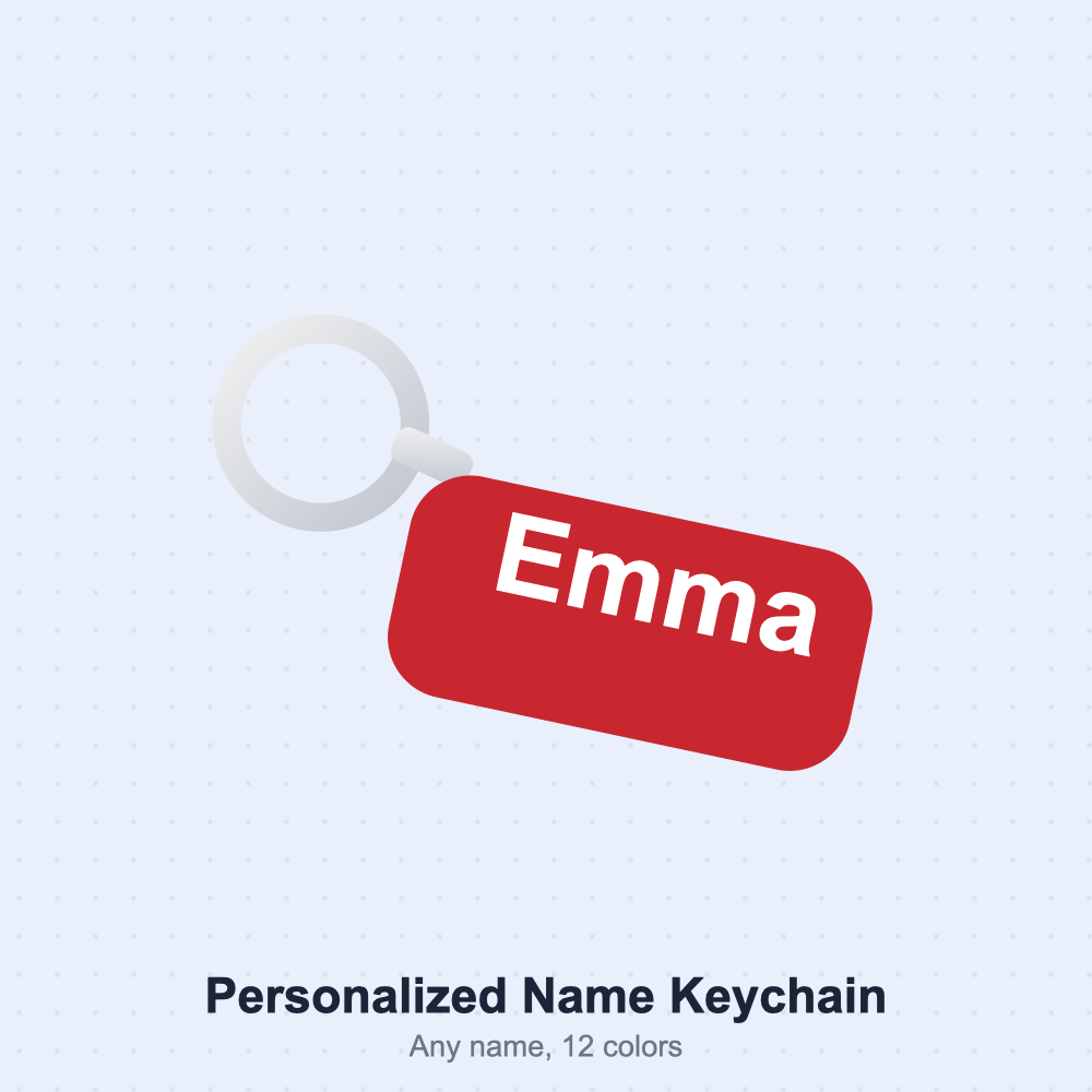 Custom3D keychain sample