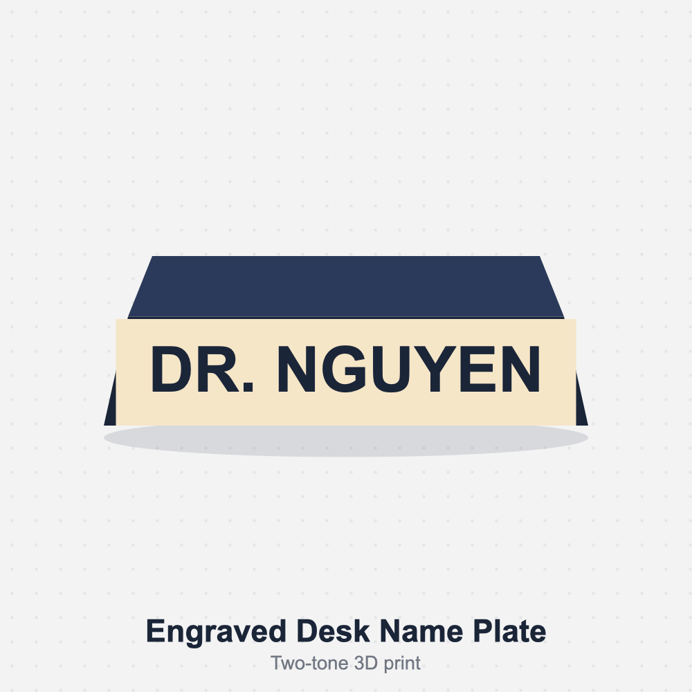Custom3D nameplate sample