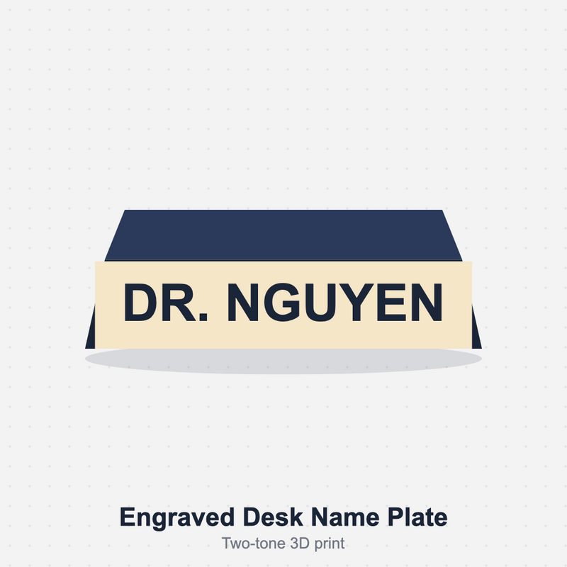 Custom3D nameplate sample
